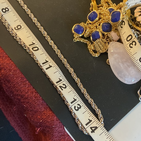 Vintage Monet twisted silver chain  29" Guc - Picture 6 of 11